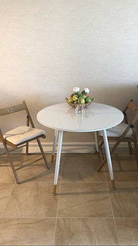 Стол круглый Bianka 80 white фото покупателя 16